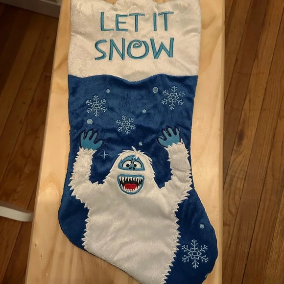 Rudolph Let It Snow Christmas Stocking Holiday Decor - Picture 2 of 6